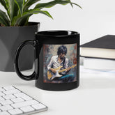 Guitar Wizard Black Glossy Mug - Beyond T-shirts